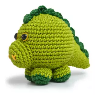 KIT CIRCULO AMIGURUMI BICHO BOLA 09 DINO