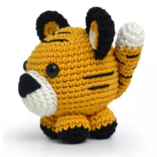 KIT CIRCULO AMIGURUMI BICHO BOLA 11 TIGR