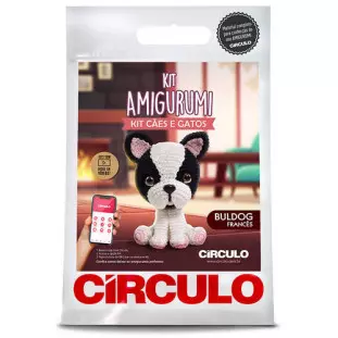 KIT CIRCULO AMIGURUMI CAES GATOS 2 BULDO