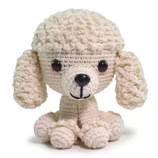 KIT CIRCULO AMIGURUMI CAES GATOS 3 POODL