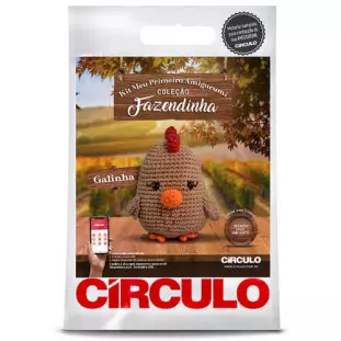 KIT CIRCULO AMIGURUMI FAZENDINHA 2GALINH