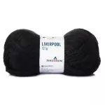 Fio Pingouin Liverpool 500G Cor 0100 - Preto