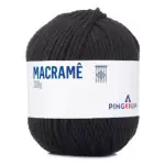 Linha Pingouin Macrame 200G Cor 100 Preto