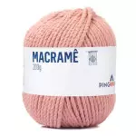 Linha Pingouin Macrame 200G Cor 1376 Rosa Cha