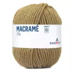 Linha Pingouin Macrame 200G Cor 1713 Kaqui