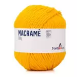 Linha Pingouin Macrame 200G Cor 7222 Sol Do Meio Dia