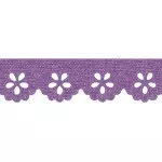 Bordado Marilda 01 Liso 2,1Cm C/10M Cor 208 Lilas