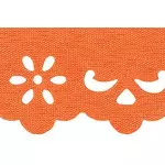 Bordado Marilda 03 Liso 3,4Cm C/10M Cor 225 Laranja