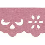 Bordado Marilda 03 Liso 3,4Cm C/10M Cor 318 Rose