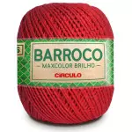 Barbante Circulo Barroco Max Bril 6 216M Cor 3402 Vermelho-Circulo