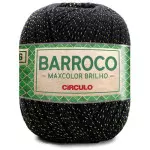 Barbante Circulo Barroco Max Bril 6 216M Cor 8990 Preto