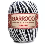 Barbante Circulo Barroco Mult4/6 452M Cor 9016 Zebra