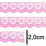 Renda Imp. Nybc R002 2,0Cm C/50M Cor 140 Rosa Chiclete