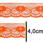 Renda Imp. Nybc R003 4,0Cm C/50M Cor 001 Laranja Neon