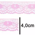 Renda Imp. Nybc R003 4,0Cm C/50M Cor 132 Rosa