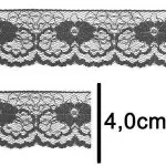 Renda Imp. Nybc R003 4,0Cm C/50M Cor 307 Cinza Escuro