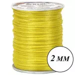 Cordao Imp Nybc Rabo Rato 2Mm C/50M Cor 106 Amarelo Gema