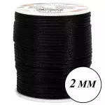 Cordao Imp Nybc Rabo Rato 2Mm C/50M Cor 310 Preto 