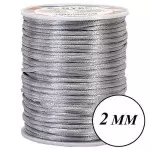 Cordao Imp Nybc Rabo Rato 2Mm C/50M Cor Prata