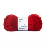 Fio Pingouin Silky 100G Cor 0314 - Tomate