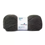 Fio Pingouin Silky 100G Cor 1875 - Cinza Melange