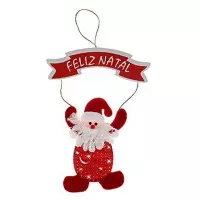 Enf.Art Tecido C/Placa 25Cm Zc093 Modelo Noel