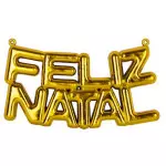 Enf.Art Pendulo Feliz Natal Zc2124 Cor Ouro