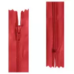 Ziper Imp Nylon Fixo Zc 30Cm C/10 Cor 145 - Vermelho