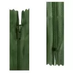 Ziper Imp Nylon Fixo Zc 30Cm C/10 Cor 260 - Verde Musgo