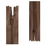 Ziper Imp Nylon Fixo Zc 30Cm C/10 Cor 290 - Marrom Choco