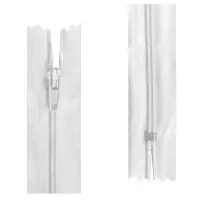 Ziper Imp Nylon Fixo Zc 50Cm C/10 Cor 101 - Branco 