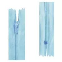 Ziper Imp Nylon Fixo Zc 60Cm C/10 Cor 177 - Azul Bebe 