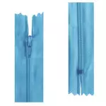 Ziper Imp Nylon Fixo Zc 60Cm C/10 Cor 199 - Azul Turquesa