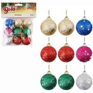 BOLA ART SC 3CM GLITTER ZC889 C/9