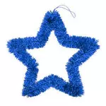 Guirlanda Art Estrela 30Cm Zcn0094 Cor Azul