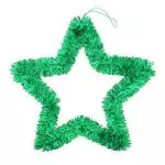 Guirlanda Art Estrela 30Cm Zcn0094 Cor Verde