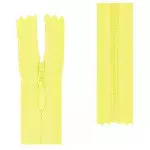 Ziper Imp Nylon Invisivel Zf 20 Cm C/10 Cor 106 - Amarelo Bebe