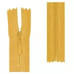 Ziper Imp Nylon Invisivel Zf 20 Cm C/10 Cor 110 - Amarelo Ouro