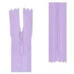 Ziper Imp Nylon Invisivel Zf 20 Cm C/10 Cor 164 - Lilas Claro