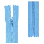 Ziper Imp Nylon Invisivel Zf 20 Cm C/10 Cor 182 - Azul Medio