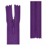 Ziper Imp Nylon Invisivel Zf 20 Cm C/10 Cor 218 - Roxo