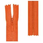 Ziper Imp Nylon Invisivel Zf 20 Cm C/10 Cor 523 - Laranja