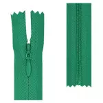 Ziper Imp Nylon Invisivel Zf 20 Cm C/10 Cor 540 - Verde Bandeira