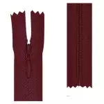 Ziper Imp Nylon Invisivel Zf 40 Cm C/10 Cor 527 - Bordo